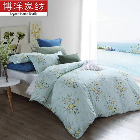 韩式田园风享受 博洋家纺圣菲庄园全棉印花四件套体验