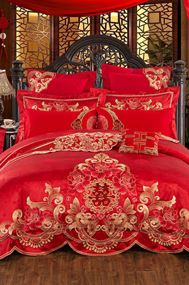 结婚床上四件套选购指南 价格、品牌与图片推荐，蘑菇街床上用品怎么样？